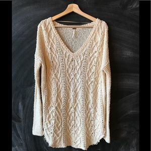 Free people Ivory sweater